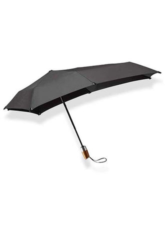 SENZ° MINI AUTOMATIC DELUXE FOLDABLE STORE UMBRELLA PURE BLACK