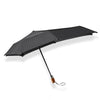 SENZ° MINI AUTOMATIC DELUXE FOLDABLE STORE UMBRELLA PURE BLACK BUSINESS