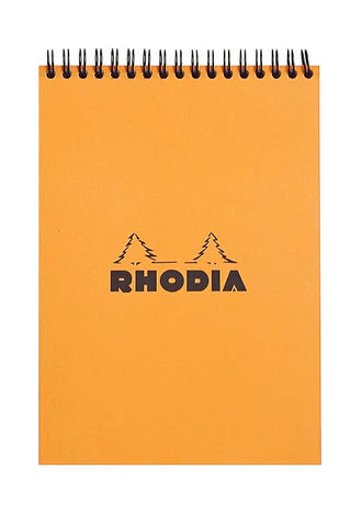 RHODIA Bloc Wirebound N18 Lined Orange #18501