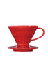 HARIO V60 Coffee Dripper 01 Ceramic Red VDCR-01-R