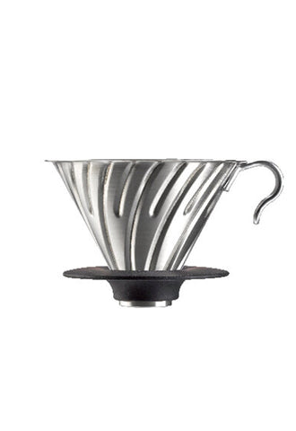 HARIO V60 Metal Dripper 02 Hairline Silver VDMR-02-HSV