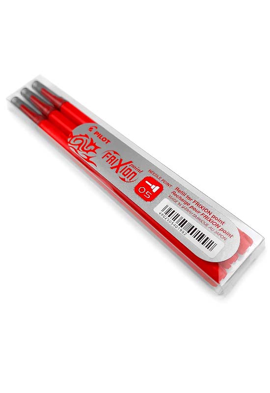 Pilot Refills for Frixion Point Rollerball Red 0.5 mm (Pack of 3)
