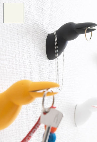 H CONCEPT Bird Hook - White