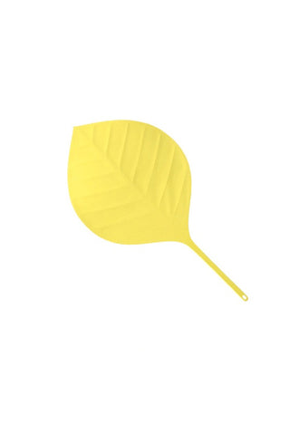 H CONCEPT Ha Uchiwa Leaf Fan - Yellow