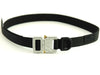 BAGJACK Next Level Belt 1 inch (25mm) S - Black/Silver buckle #01497
