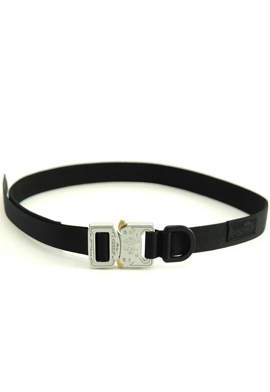 BAGJACK Next Level Belt 1.5 inch (40mm) L - Black/Silver buckle #02600