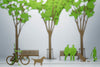 TERADA MOKEI No.10 Tree - Brown/Green