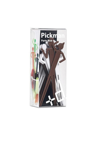 H CONCEPT Pick man party pick 12 pieces - Brown/White