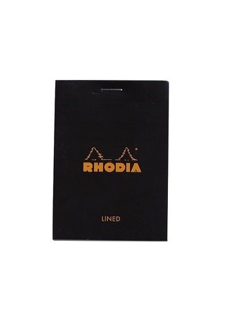 RHODIA Bloc N11 7.4x10.5cm Lined Black #116009C