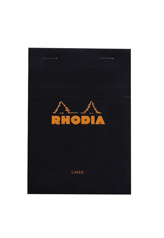RHODIA Bloc N13 10.5x14.8cm Lined Black #136009C