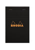 RHODIA Bloc N14 11x17cm Grid Black #142009C