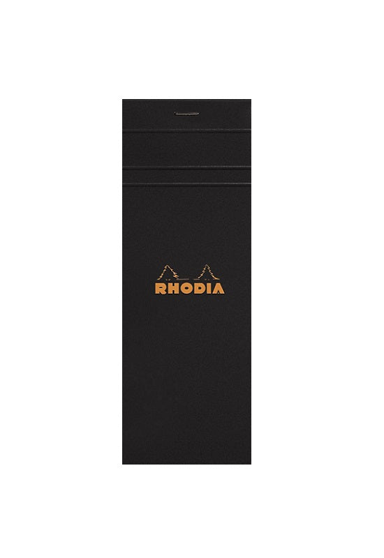 RHODIA Bloc N8 7.4x21cm Grid Black #82009C