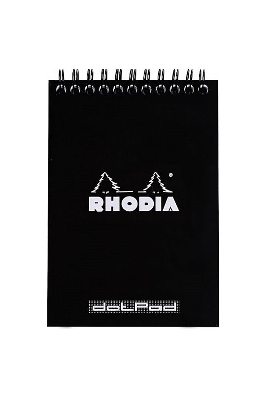 RHODIA Bloc Wirebound N13 Dot Black #135039C