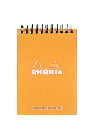 RHODIA Bloc Wirebound N13 Dot Orange #13503C