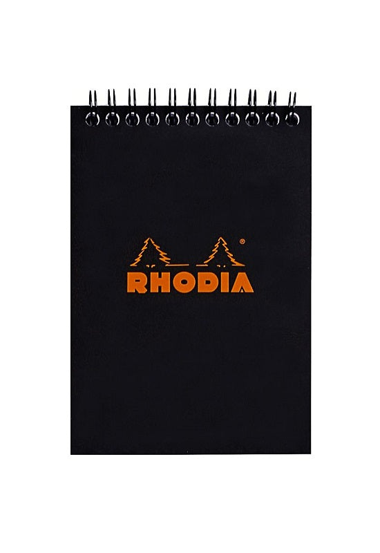 RHODIA Bloc Wirebound N13 Grid Black #135009C