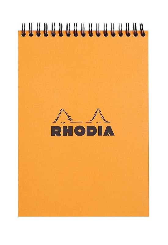 RHODIA Bloc Wirebound N16 Grid Orange #16500C
