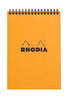 RHODIA Bloc Wirebound N16 Lined Orange #16501C