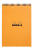 RHODIA Bloc Wirebound N18 Grid Orange #18500C