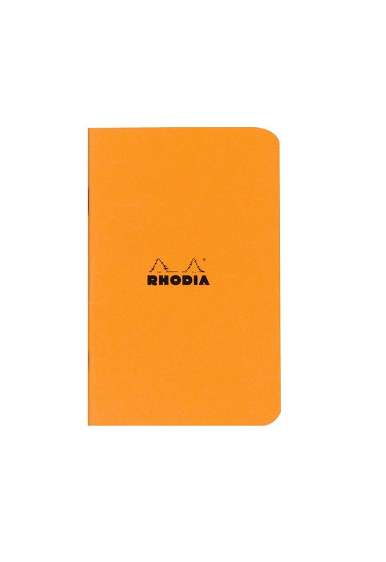 RHODIA Staplebound 7.5x12cm Grid Orange #119158C