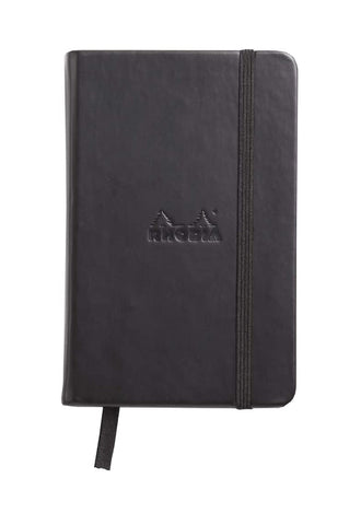 RHODIA Webnotebook 9x14cm Lined Black #118069C