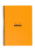 RHODIA Wirebound 22.5x29.7cm Lined with Margin Orange #193108C