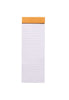 RHODIA Bloc N8 7.4x21cm Lined Orange #8600C