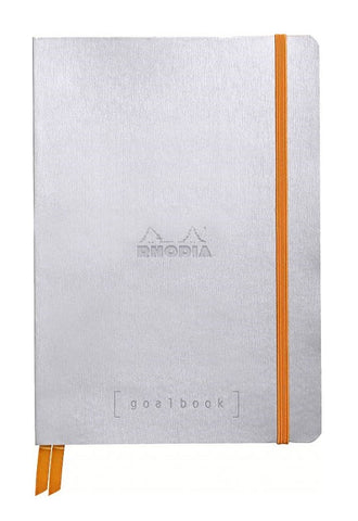 RHODIA Rhodiarama Goalbook A5 Dot Grid Silver #117741C
