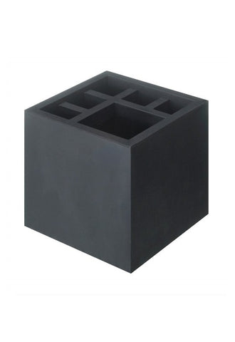 H CONCEPT Splash Square Umbrella Stand - Black