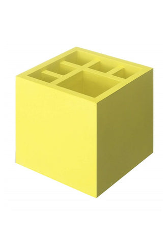 H CONCEPT Splash Square Umbrella Stand - Yellow