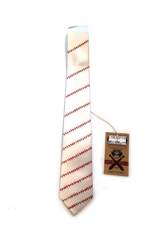 CYBEROPTIX TIE LAB Tie - Baseball Stitching